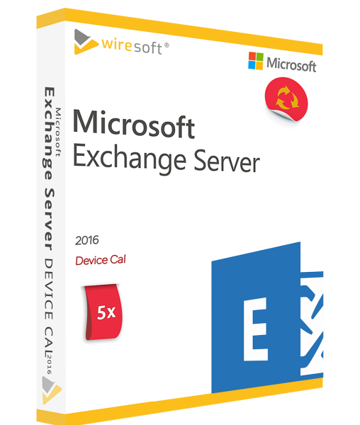 MICROSOFT EXCHANGE SERVER 2016 - 5 PACK DEVICE CAL