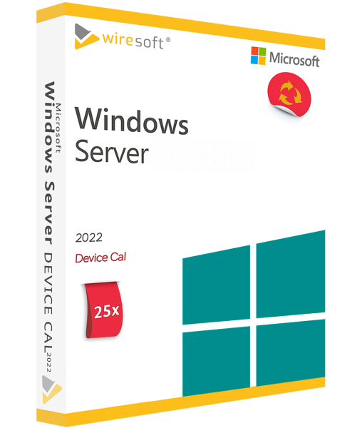 MICROSOFT WINDOWS SERVER 2022 - 25 PACK DEVICE CAL
